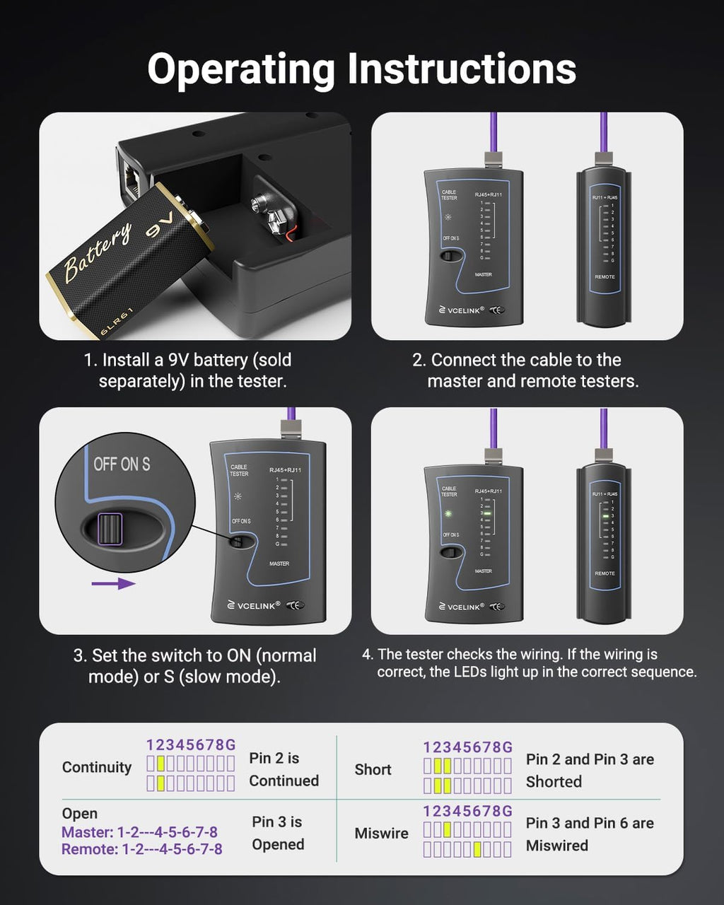 VCELINK RJ45 Crimp Tool Kit, All-in-One Network Solution, Complete with Bag - Image 8