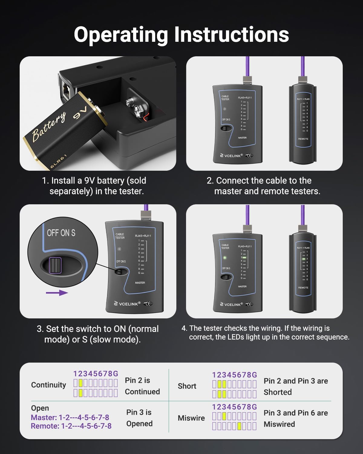 VCELINK RJ45 Crimp Tool Kit, All-in-One Network Solution, Complete with Bag - Image 8