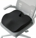 Ergonomic Seat Cushion for Office Chair, Cooling Memory Foam Cushion by LARROUS