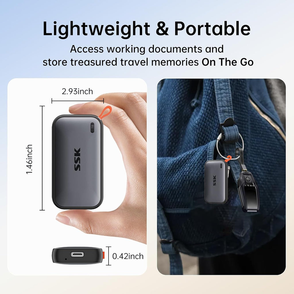 SSK Portable SSD 4TB External Solid State Hard Drive USB C Up to 1050MB/s - Image 7