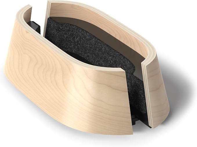 HumanCentric Vertical Laptop Stand in Maple Wood, Adjustable | Upright Adjustable Holder & Dock, Laptop Vertical Stand Fits MacBook Pro and Other Laptops .5" to 1.5", Clamshell Compatible - Image 7