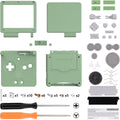 IPS Ready Upgraded eXtremeRate Matcha Green Custom Replacement Housing Shell for Gameboy Advance SP GBA SP – Compatible with Both IPS & Standard LCD – Console & Screen NOT Included by eXtremeRate