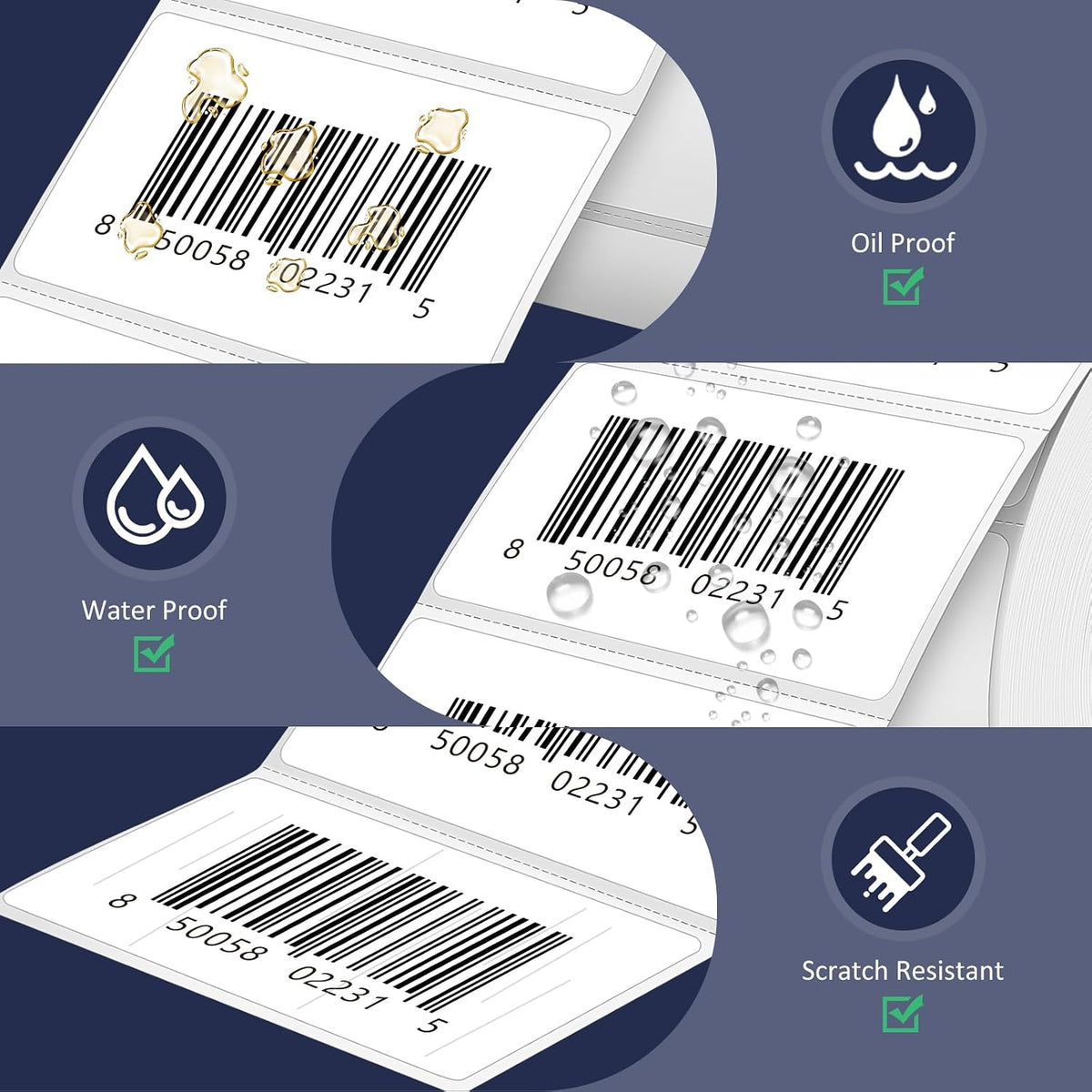 LLIKED 2.25" x 1.25" Direct Thermal Labels, 12000 Barcode Address Labels - Image 5