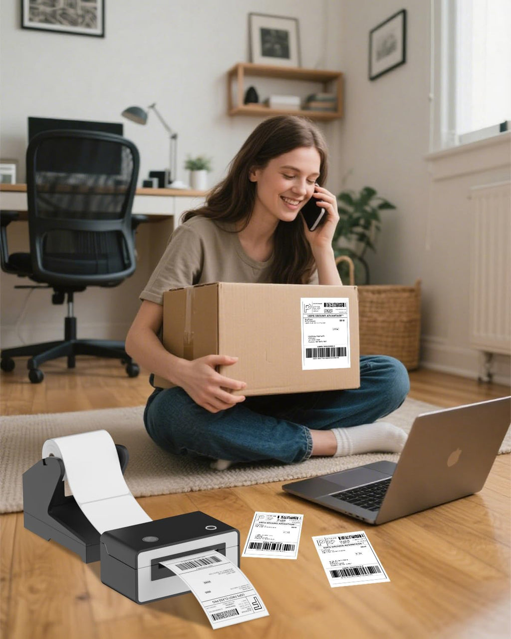 4x6 Thermal Labels Roll – 10 Rolls, 250 Labels/Roll – Shipping Labels 4x6, Perforated & Strong Adhesive - Commercial Grade Thermal Printer Labels for Shipping and Mailing - Image 7