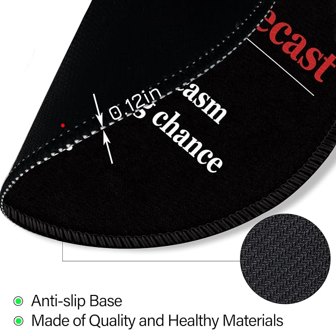 Funny Work Mouse Pad, Small Round Mousepad for Desk, Laptop | Mini Travel Wireless Mice Pad for Computer, Office Accessories, Coworker Gifts, 8.6 x 8.6 inch - Image 6