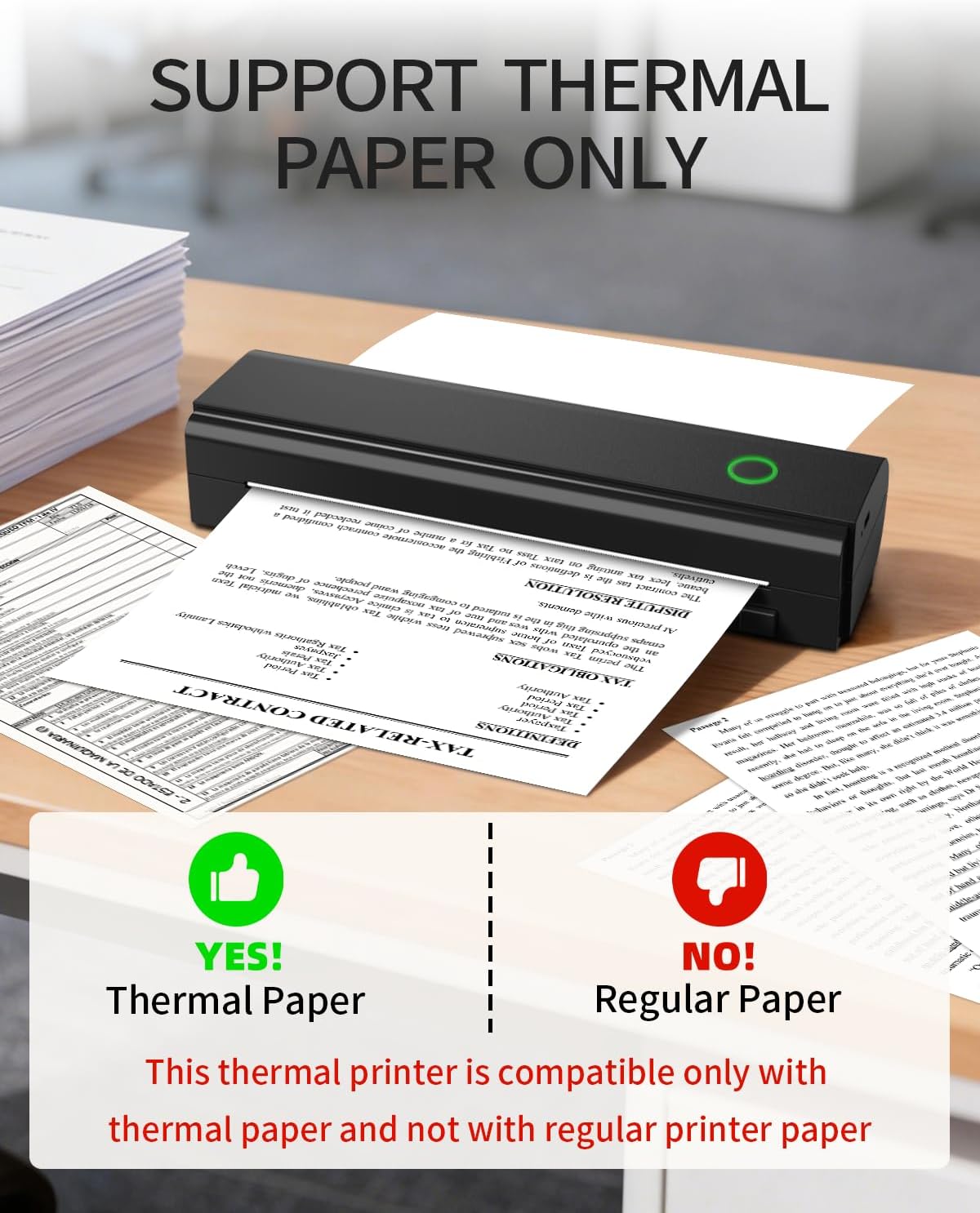 Portable Printers Wireless for Travel, N80 Bluetooth Thermal Printer - Image 3