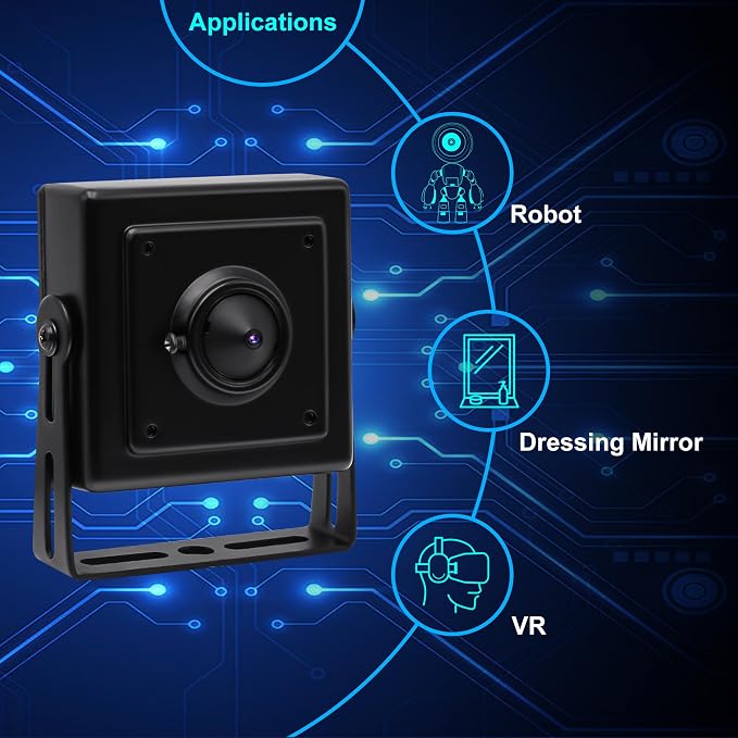 ELP Sony IMX323 Sensor Mini Pinhole Low Light USB Camera with Metal Case 0.01Lux H.264 UVC USB2.0 Video Webcam Home Surveillance Baby Camera for PC, Computer, Laptop, Raspberry Pi - Image 6