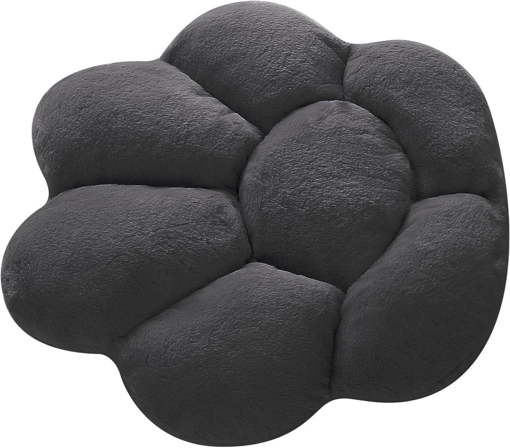 Ditucu Cat Paw Cushion Kawaii Chair Cushions 31.4 x 27.5 inch Cute Stuff Heart-Shaped Seat Pad Comfy Lazy Sofa Office Floor Pillow for Gaming Chairs Room Decor Black - Image 5