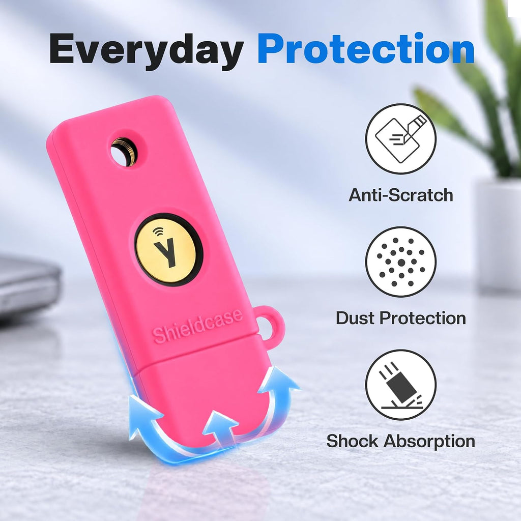 Silicone Case for YubiKey 5 NFC, Pink - Image 4