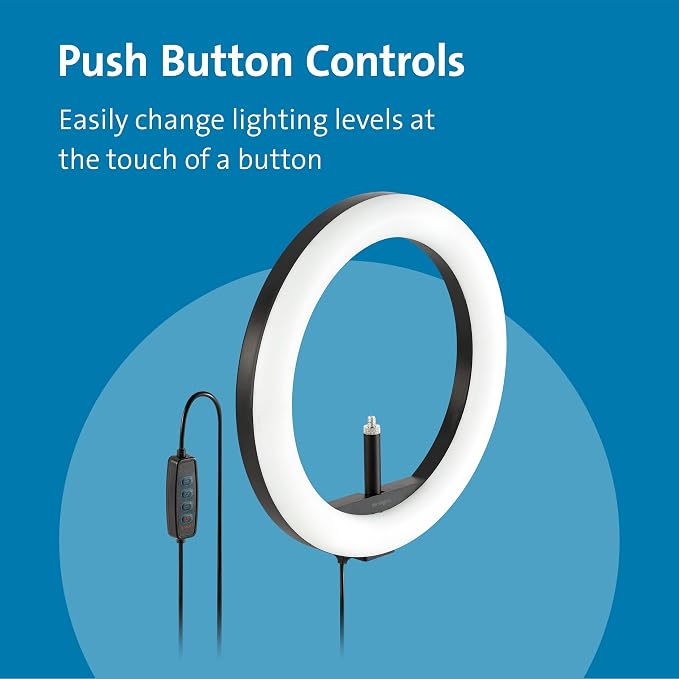 Kensington L1000 Bicolor Ring Light with Webcam Mount for Video Conferencing (K87653WW) - Image 4