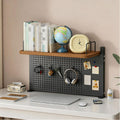 Desk Hutch Dorm, Clamp-on Desktop Bbookshelf Organizer With Pegboard by OECETCAWKD