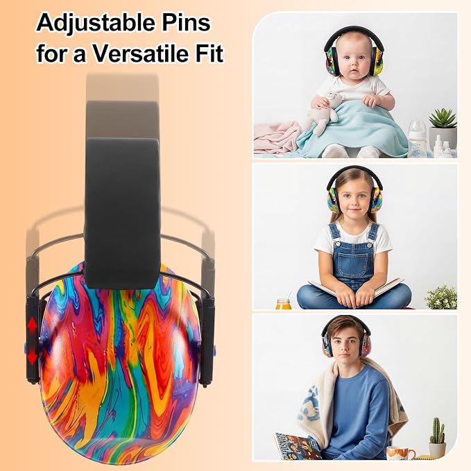 12 Pcs Kids Noise Cancelling Headphones Ear Muffs Colorful Style | Ear Protection for Kids Adults 27dB Noise Reduction Hearing Earmuff for Autism Sensory Relief Concerts Fireworks Studying - Image 2