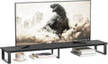 aboxoo 59" Large TV Riser Stand for 32-75 Inch TV, TV Shelf with Steel Legs | Black TV Riser Stand with Storage, Tabletop TV Riser for Home Living Room, Study Office, Fit TV, Monitor, Laptop by aboxoo