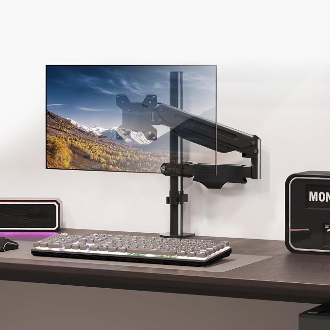 Pholiten Single Monitor Arm, Gas Type, Double Articulated | 35MM Pole Mount, Supports 13-32 Inches, Load Capacity 22.0 lbs, VESA 75-100mm - Image 7