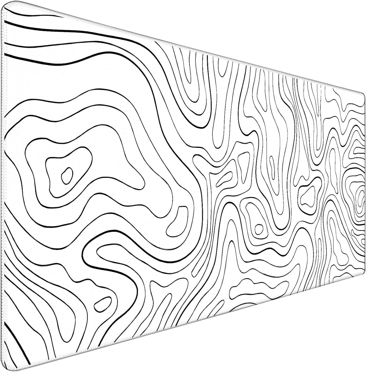 Extra Large Mouse Pad, Gaming Mouse Pad, Waterproof Extra Large Mousepad with Stitched Edges, Non-Slip Base Keyboard Pad for Gamer, Office & Home, 31.5 x 15.8, Black Lines by TEDNETGO
