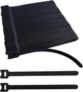 200 PCS 8 Inches Black Reusable Cable Ties, Adjustable Cord Straps, Cable Organizer, Cord Wrap and Hook Loop Cords Management,Adjustable Cord Ties by Unknown