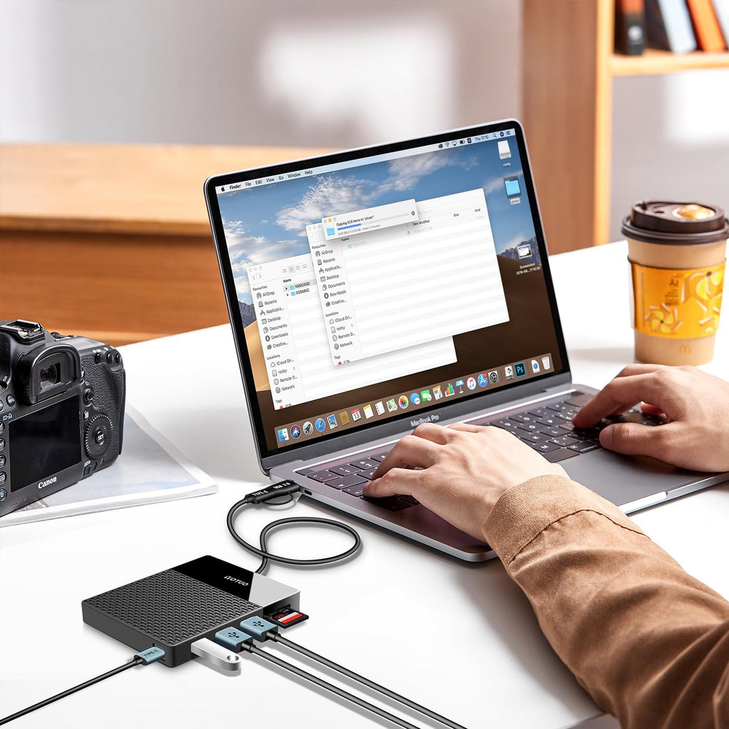 YOTUO Portable 500GB Docking Station External Hard Drive, Multiport USB-C Hub + HDD 7-in-1, USB 3.0, SD/TF Card, Multi-Functional HDD for Windows, Mac, Android, TV, Phone, Laptop, Desktop, PC - Image 7