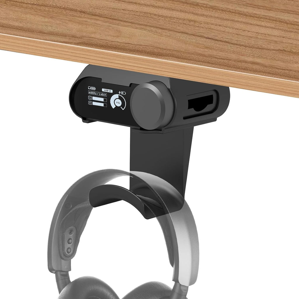 Under Desk Mount for SteelSeries Arctis Nova Pro, Elite and Omni Wireless Gaming Headset, Magnetic Base Station Holder for Arctis Nova Pro Wireless with Headphone Hanger Stand by FSNIWEKO