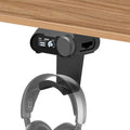 Under Desk Mount for SteelSeries Arctis Nova Pro, Elite and Omni Wireless Gaming Headset, Magnetic Base Station Holder for Arctis Nova Pro Wireless with Headphone Hanger Stand by FSNIWEKO