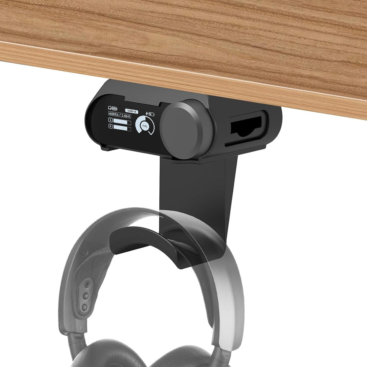 Under Desk Mount for SteelSeries Arctis Nova Pro, Elite and Omni Wireless Gaming Headset, Magnetic Base Station Holder for Arctis Nova Pro Wireless with Headphone Hanger Stand by FSNIWEKO