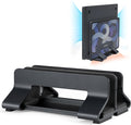 Aluminum Dual Vertical Laptop Stand Dock Holder, Supports 2 Devices, Adjustable Slot Width 15-36mm, Space-Saving Upright Storage for MacBook and Laptops by Psitek