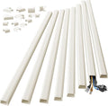 Yecaye TV Cord Hider, 125in Cord Cover, W1.18in H0.6in, Beige | Large Cable Hider, Wire Covers for 4 Cords, Cable Raceway Wire Hiders for TV on Wall, Cable Cover Cord Concealer by Yecaye