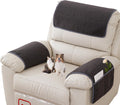 Armrest Covers for Recliner set of 3 Couch Arm Covers with Pockets for Sofa by Obliqwin