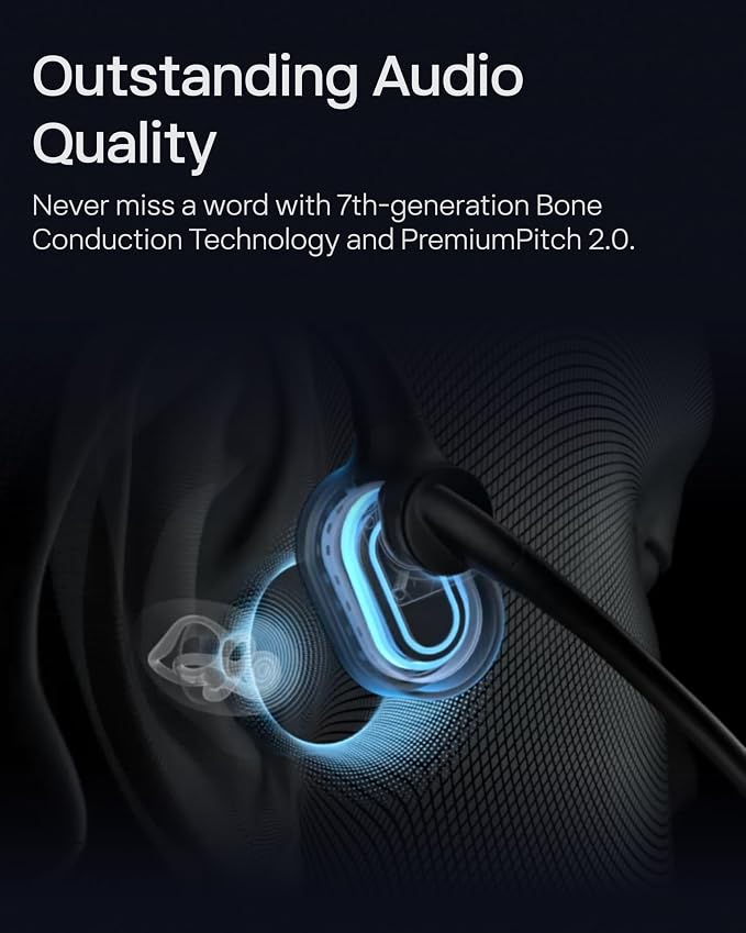 SHOKZ OpenComm2 UC Open-Ear Headset, USB-C Dongle, Noise-Canceling Mic | Zoom Certified；Bone Conduction Headphones；Mute Button for Work Calls and Meetings；16-Hour Battery Life & Quick Charge - Image 4