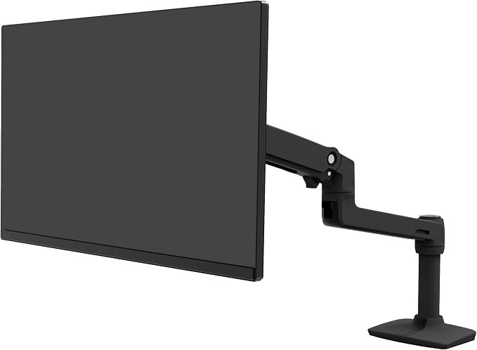 Ergotron – LX Monitor Arm, Single Monitor Desk Mount – fits Flat Curved Ultrawide Computer Monitors up to 34 Inches, 7 to 25 lbs, VESA 75x75mm or 100x100mm – Matte Black - Image 4
