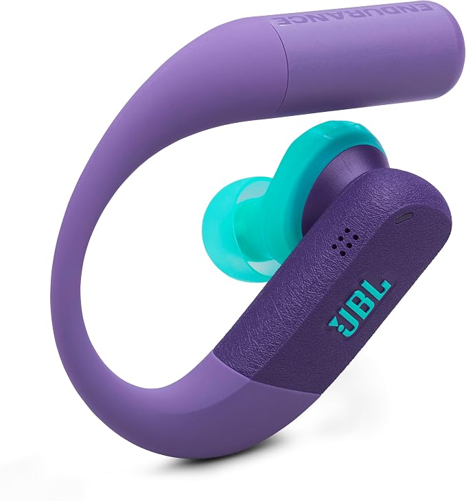 JBL Endurance Peak 4 - Cancelling Sport Earbuds - Purple | Adaptive Noise Cancelling with Smart Ambient, IP68 water and dust proof, Secure fit with TwistLock design - Image 10