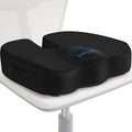 Seat Cushion for Office Chair, Car, Memory Foam, Black Large | For Back, Coccyx, Sciatica, Tailbone, Ergonomic Design, Non-Slip, Desk Wheelchair Use, Supportive Butt Pillow, For Man by TushGuardSeatCushonsPillows