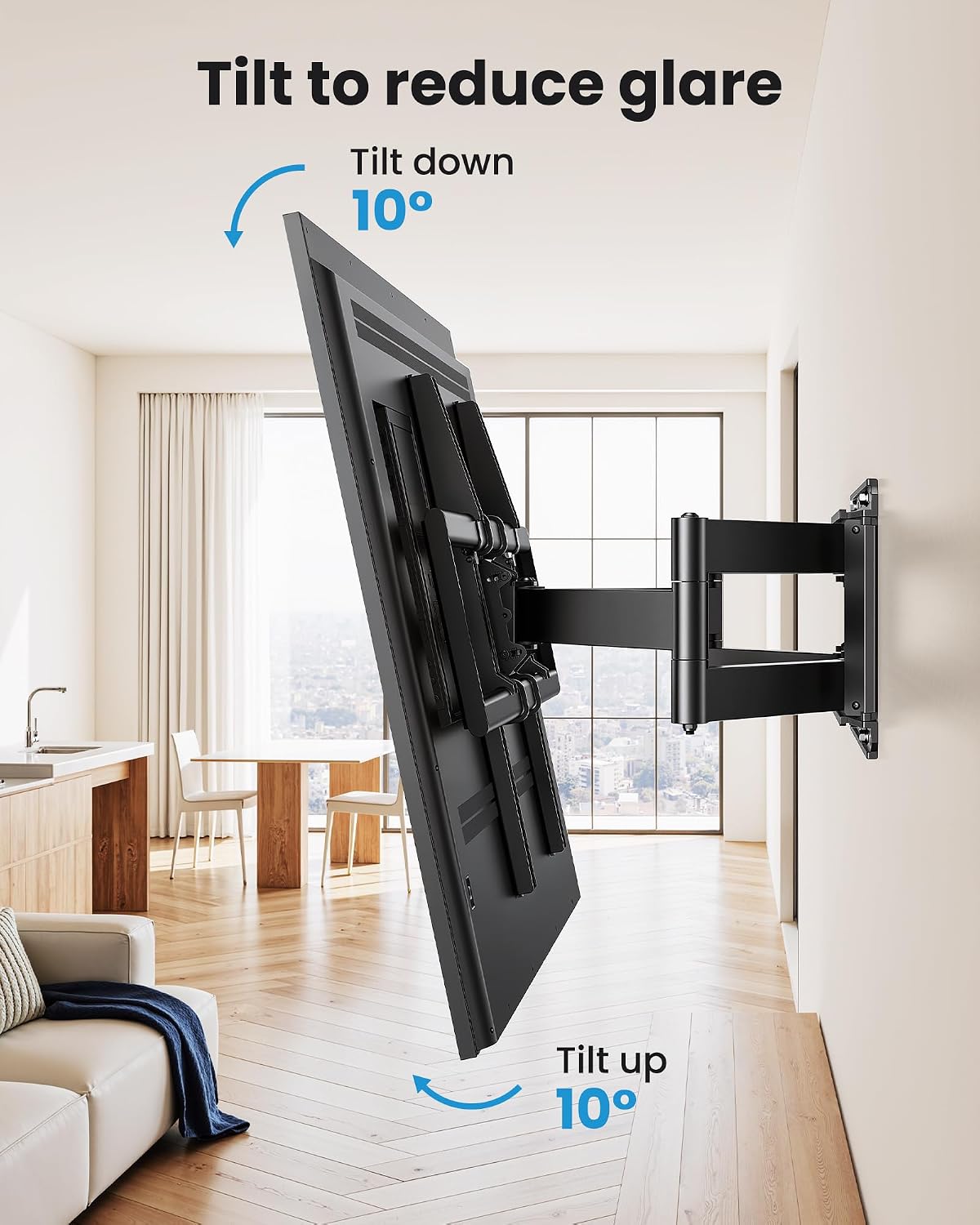 Full Motion TV Wall Mount Bracket for 85 86 90 98 100 120 inch TVs - Image 6