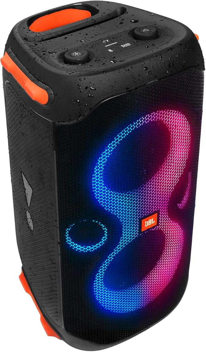 JBL PartyBox 110 - Portable Party Speaker with Built-in Lights, Powerful Sound and deep bass, Black | Powerful JBL Original Pro Sound, Dynamic light show that syncs to the beat, 12 hours of playtime, IPX4 splashproof - Image 2