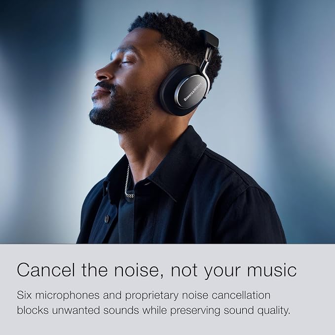 Bowers & Wilkins Px8 Over-Ear Wireless Headphones, Tan - Image 5