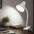 Clip On LED Desk Lamp, Flexible Arm, Eye-Caring Study Lamps for School Dorm | 4.5W Energy-Saving, Anti-tip Bedside Reading Light, Desk Lamps for College Dorm Room, Home Office, Modern Lamp with 1.6m Cord by WelcomeGyroVu