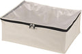 Household Essentials 3364-1 Cotton Canvas Blanket Storage Bags | Natural, Off-White by HouseholdEssentials