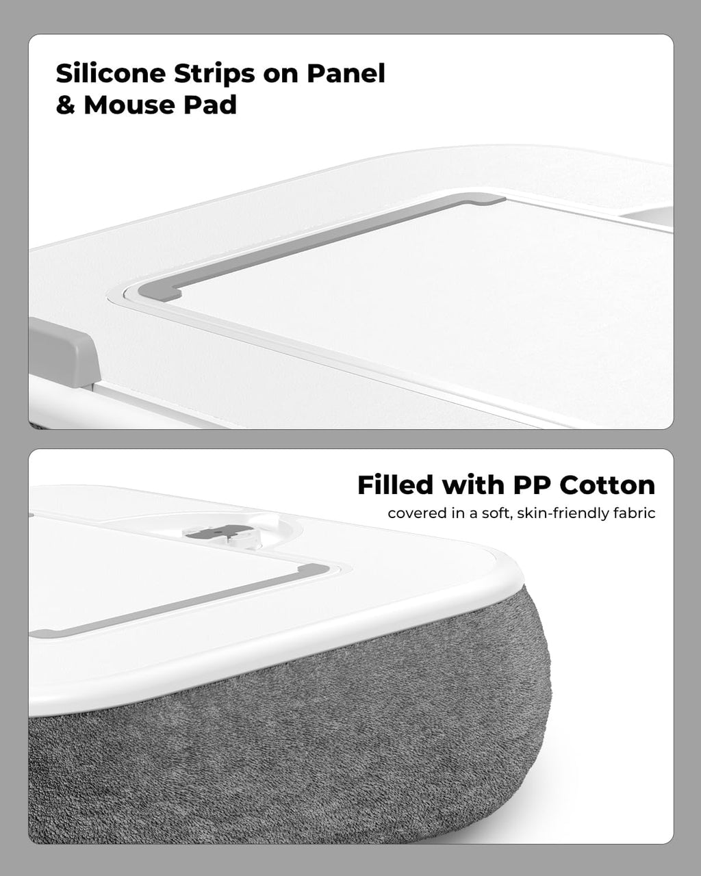 Laptop Lap Desk with Pillow Stand, 360° Tablet Holder - Image 7