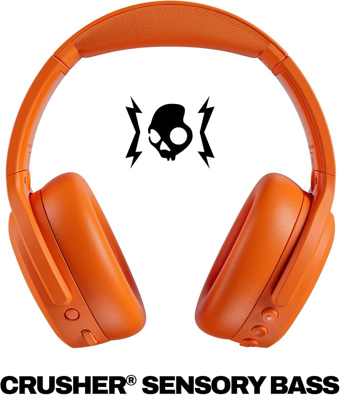 Skullcandy Crusher ANC 2 Noise Cancelling Wireless Headphones - Hazard | Multi-Sensory Crusher Bass, Over-Ear Fit, Bluetooth, 60 Hours Battery, Working Out, Gym, Travel, Studying, Music, Gaming - Image 2