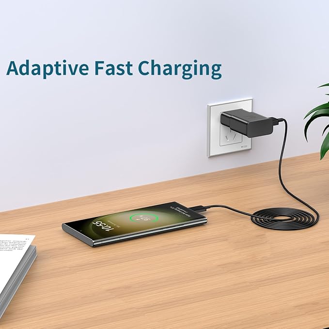 Android Phone Charger, Samsung Charger Fast Charging Cord with 6.6ft Type C Cable for Samsung Galaxy S26/S25/S24/S24Ultra/S23/S23 Ultra/S22/S21/S20/S20+/S10/S10+/S10e/S9/S9+/S8/Note 8/9/10/20 - Image 4