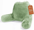 Sasttie Reading Pillow for Bed, Back Pillow for Sitting Up, Sage Green | 18" Backrest Support Cushion for Couch, Sofa, and Floor, Dorm Essentials, OEKO-TEX, Adjustable Down Alternative Fill by SASTTIE