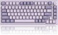 MageGee SKY81 75% Wireless Gasket Mechanical Gaming Keyboard, Hot Swappable RGB Custom Creamy Keyboard w/ 5-Layer Padding, BT/2.4G/USB-C, Knob Control, NKRO for Win/Mac (Dreamy Sky, Violet Switch) by MageGee