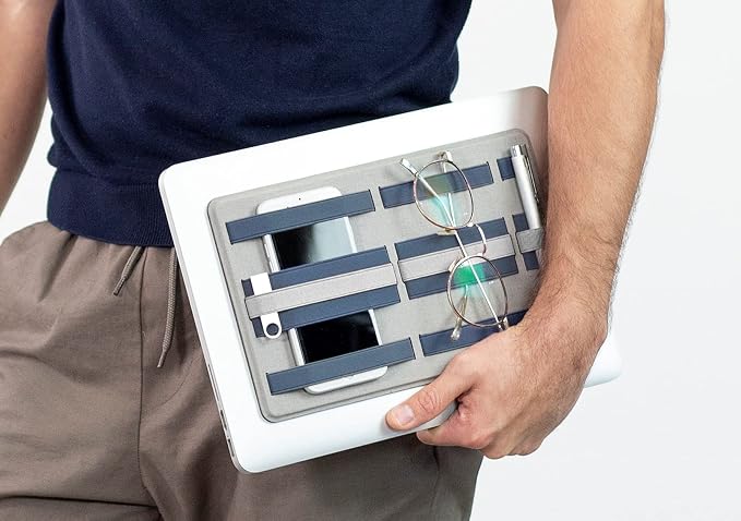 Shift PRO Adhesive Portable Tech Organizer for laptops, notebooks.. Backpack Insert | Computer Accessories, Office, Home & School, Working from Home Solution | CHRISTMAS GIFT by BeblauSmartsolutionsOrganizers