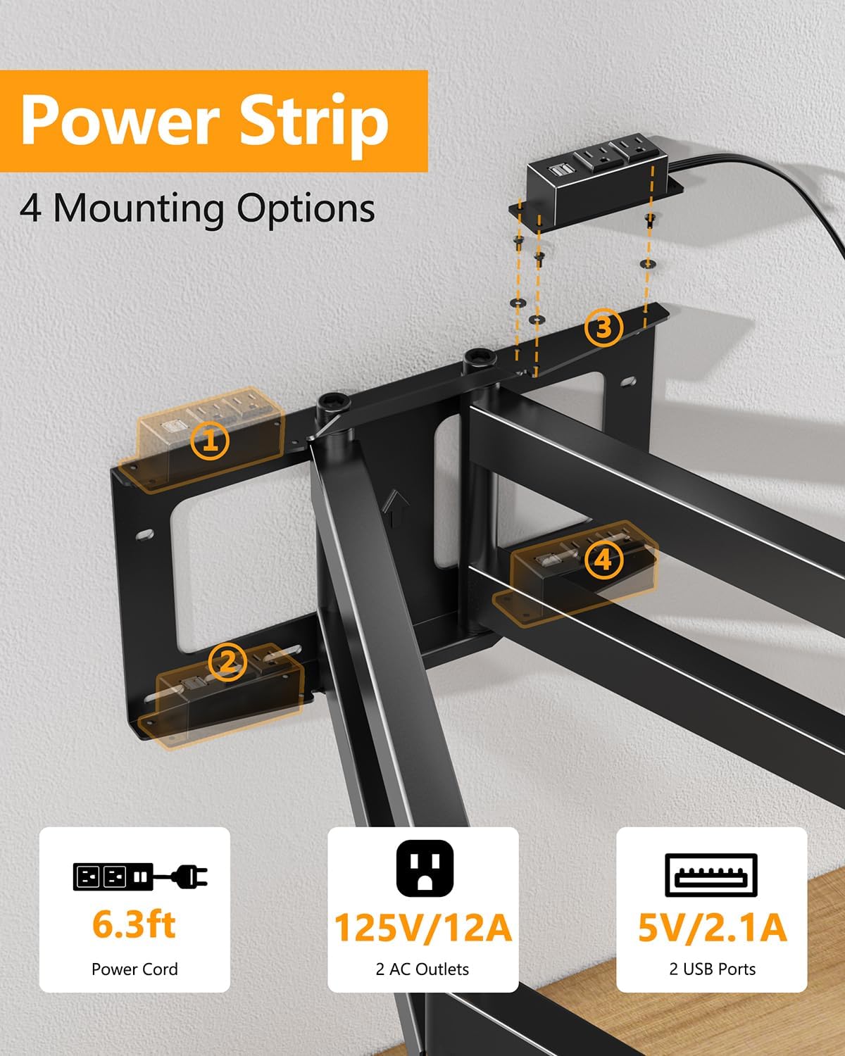 FORGING MOUNT Long Arm TV Wall Mount Heavy Duty TV Mount for 50"-100" TVs - Image 3