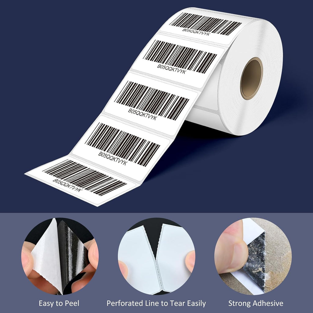 LLIKED 2.25" x 1.25" Direct Thermal Labels, 12000 Barcode Address Labels - Image 4