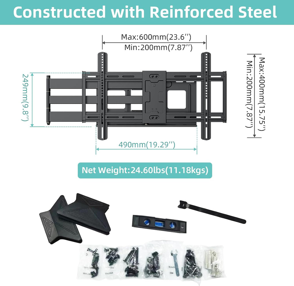 Extra Long Arm Full Motion TV Wall Mount For 42–80” TVs - Image 7