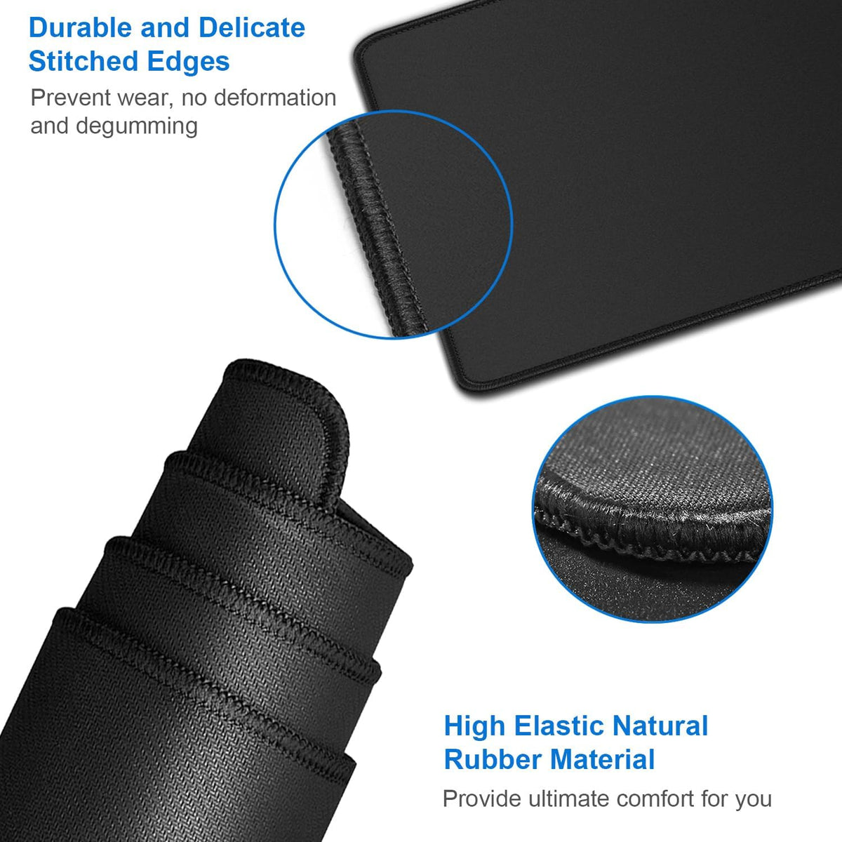 Large Extended Gaming Mouse Pad, Water Resist Non-Slip Mousepad Rubber Base - Image 4