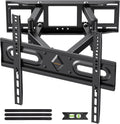 50 55 65 inch Full Motion TV Wall Mount for 32-70 inch TV Bracket,Dual articulating Arms Mount, Tilt Swivel Extension Level, Max VESA 400x400mm, 16" Studs, 110 lbs,Fit Most 40 43 50+ TVs by IWORKBOARD