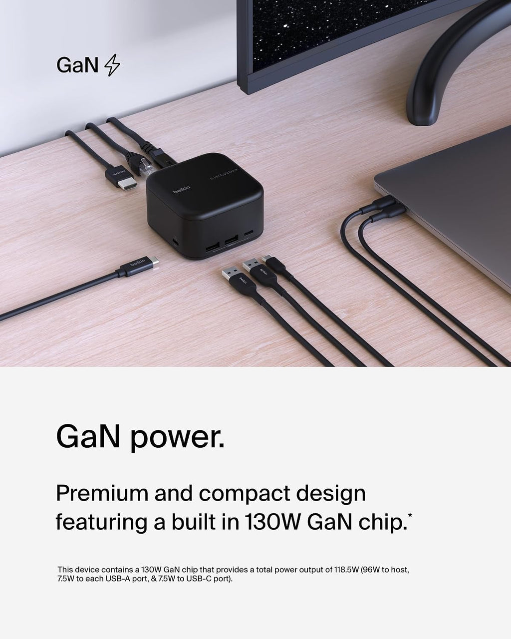 Belkin USB-C Docking Station 6 in 1 Core GaN - Image 3