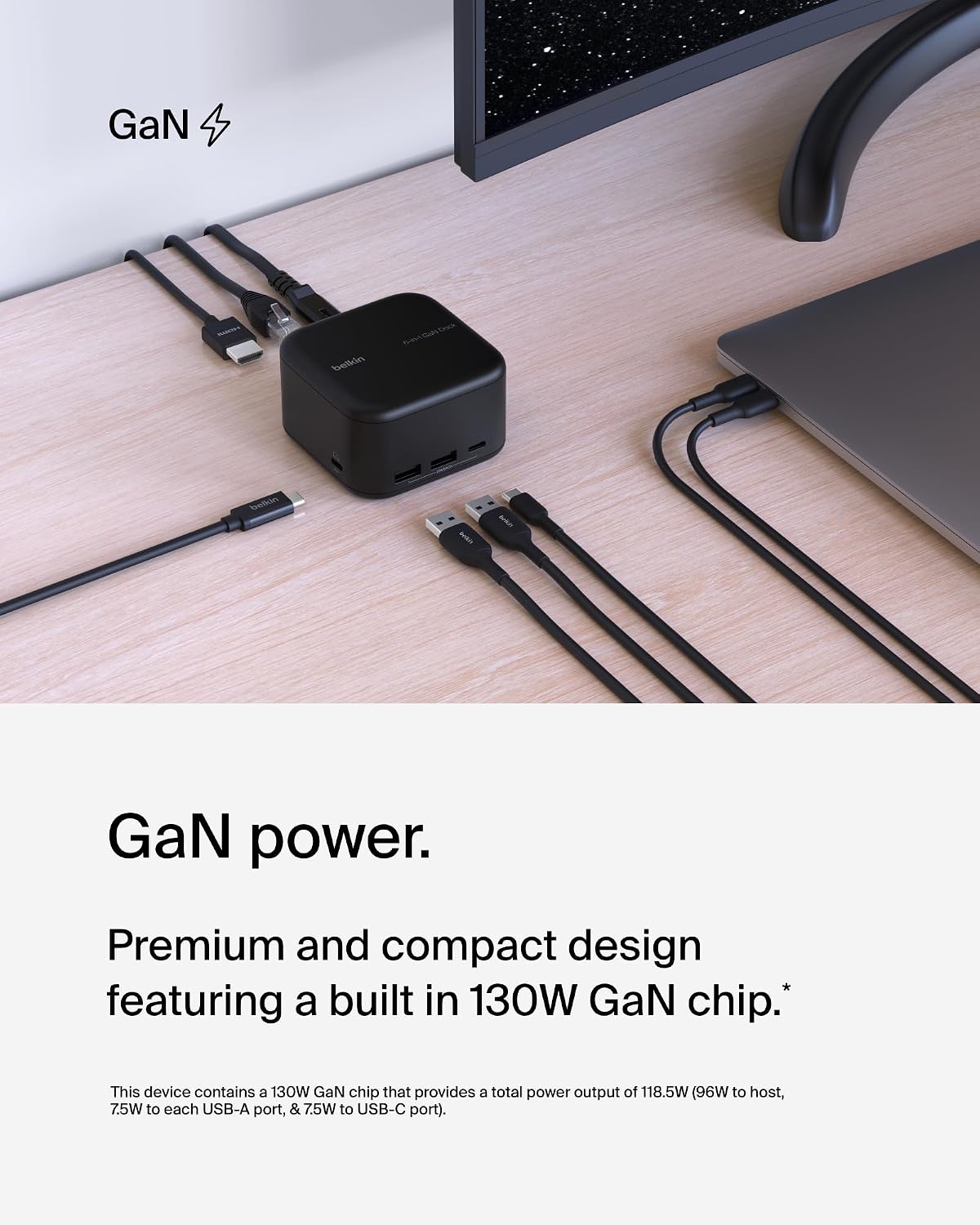 Belkin USB-C Docking Station 6 in 1 Core GaN - Image 3