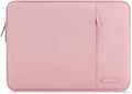 MOSISO Laptop Case 14 inch, Laptop Sleeve Bag with Pocket | Compatible with HP Lenovo Dell ASUS Acer, HP Stream, Dell Latitude, Polyester Vertical Computer Bag, Pink by MOSISO